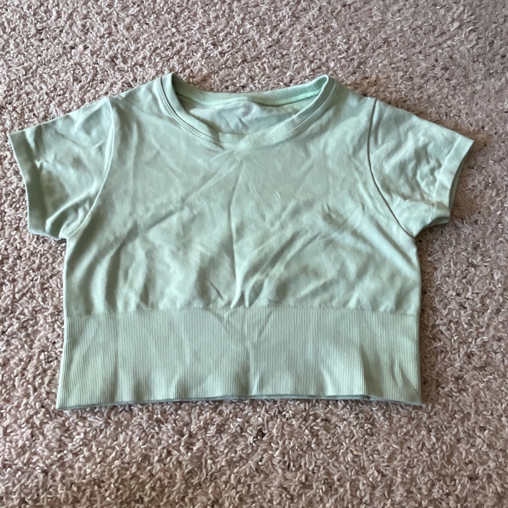 Aerie Light Green Crop Top